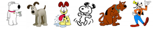 Cartoon dogs